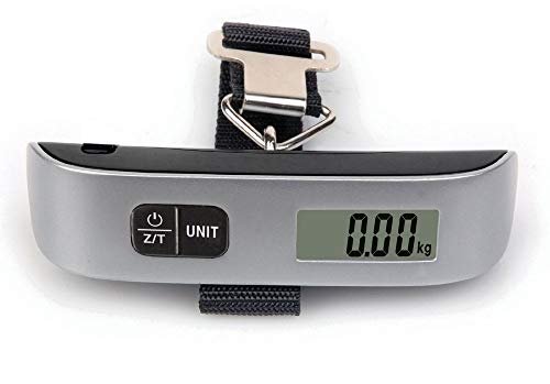 Weighaway Digital Luggage Scale (10G To 50Kg), Silver-Black, silver black