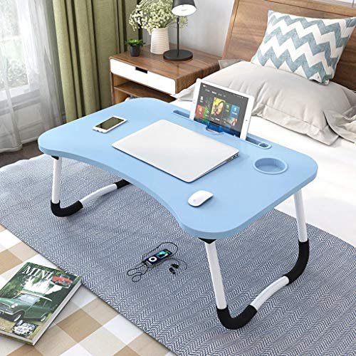 GaoYunQin Foldable Lazy Small Laptop Desk (6 Colors, Blue)