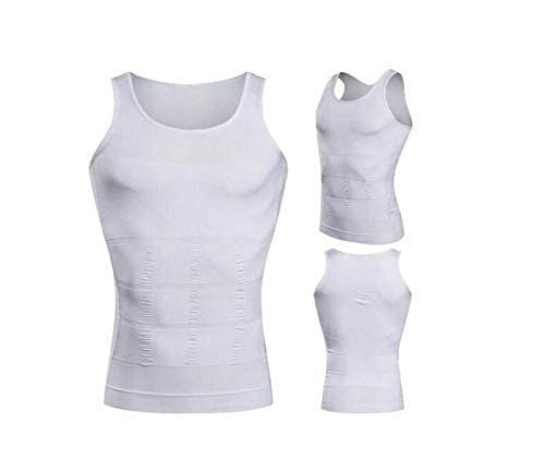 Men Slimming Underwear Body Shaper Waist Cincher Corset Men Shaper Vest BodyTummy Belly Waist Men's Body Shapewear, M