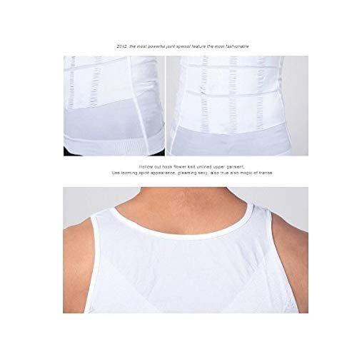 Men Slimming Underwear Body Shaper Waist Cincher Corset Men Shaper Vest BodyTummy Belly Waist Men's Body Shapewear, M