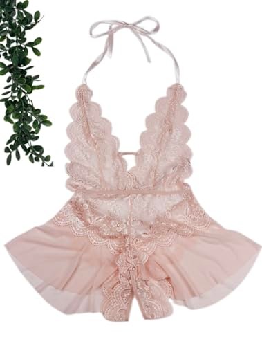 BUNCA Pink Lace Lingerie Nightgown