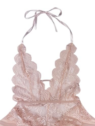 BUNCA Pink Lace Lingerie Nightgown