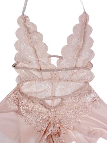 BUNCA Pink Lace Lingerie Nightgown