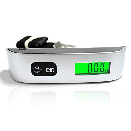 Goolsky 50kg/10g Mini Portable Hanging Electronic Digital Travel Suitcase Luggage Weighing Scales with LCD Display