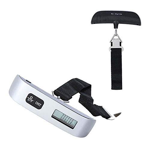 Goolsky 50kg/10g Mini Portable Hanging Electronic Digital Travel Suitcase Luggage Weighing Scales with LCD Display