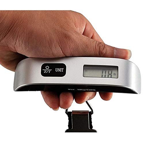 Goolsky 50kg/10g Mini Portable Hanging Electronic Digital Travel Suitcase Luggage Weighing Scales with LCD Display