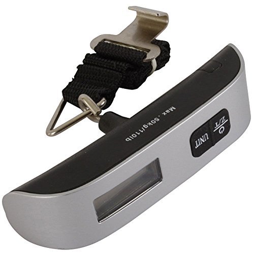 50kg/10g Digital LCD Electronic Portable Weighing Scale Hanging Suitcase Luggage 3V lithium cell