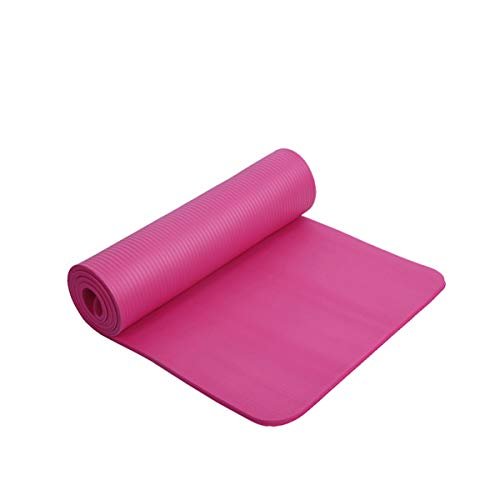 BESPORTBLE Yoga Mat Thick Non-Slip Yoga Mat with Carrying Strap for Exercise Fitness Sports(Pink)
