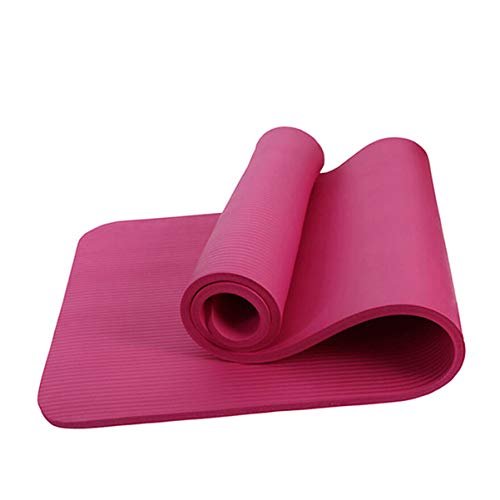 BESPORTBLE Yoga Mat Thick Non-Slip Yoga Mat with Carrying Strap for Exercise Fitness Sports(Pink)