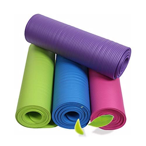 BESPORTBLE Yoga Mat Thick Non-Slip Yoga Mat with Carrying Strap for Exercise Fitness Sports(Pink)
