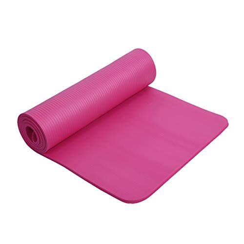 BESPORTBLE Yoga Mat Thick Non-Slip Yoga Mat with Carrying Strap for Exercise Fitness Sports(Pink)