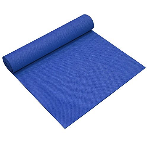 YogaDirect 1/8" Thick Sticky Yoga Mat, Blue