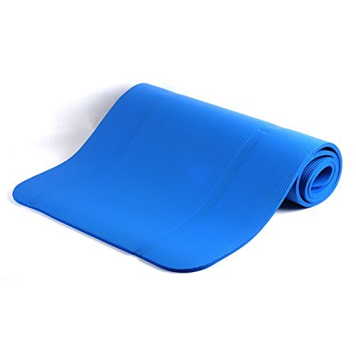 Winmax Unisex Adult WMF09884D 10mm Nbr Yoga Mat - Blue, 180 x 61 x 1cm