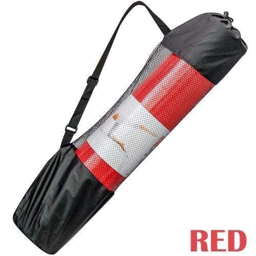 MAXSTRENGTH Yoga Mat Fitness Exercise Gym Aerobics Roll Up Non Slip Carry Case