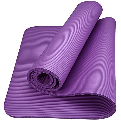 61cm Yoga Mat Extra Thick High Density Exercise Yoga Mat for Pilates with Carrying Strap and Bag