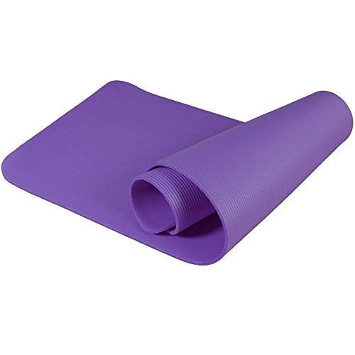 61cm Yoga Mat Extra Thick High Density Exercise Yoga Mat for Pilates with Carrying Strap and Bag