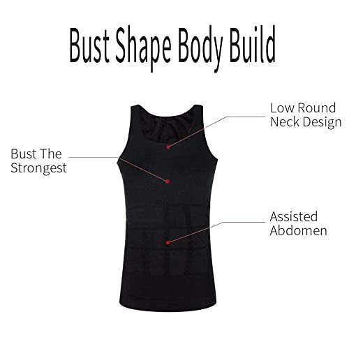 Black Men Shapewear For Men - XXL