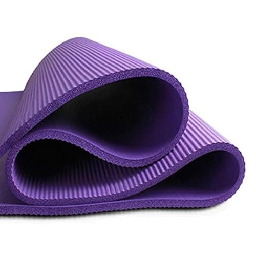 Extra Thick High Density Exercise Yoga Mat with Carrying Strap and Bag for Pilates (61cm)