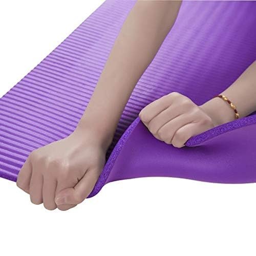 Extra Thick High Density Exercise Yoga Mat with Carrying Strap and Bag for Pilates (61cm)