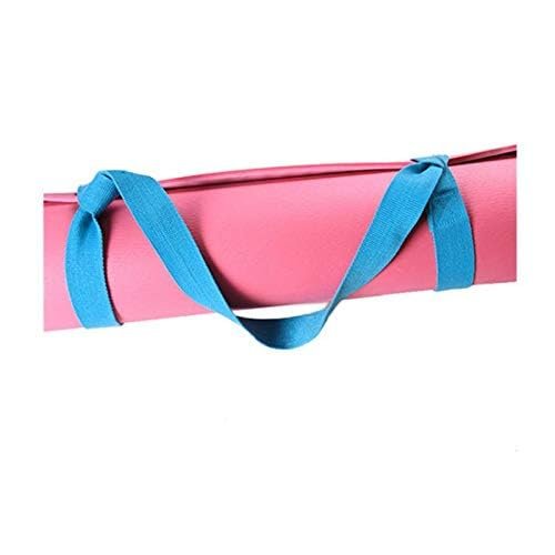 GoYoga All Purpose High Density Non-Slip Exercise Yoga Mat with Carrying Strap,BLUE