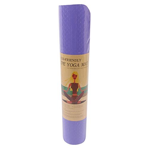 TPE Yoga Mat (Double-layer) 6mm, AL237, Purple