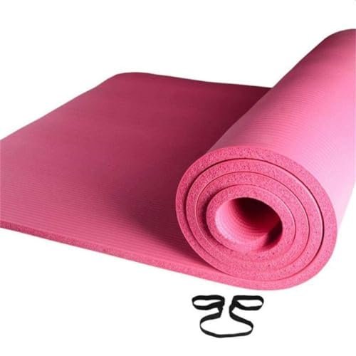 Anti-skid Yoga Mat Nonslip Fitness Pad (10mm Thick - Pink)