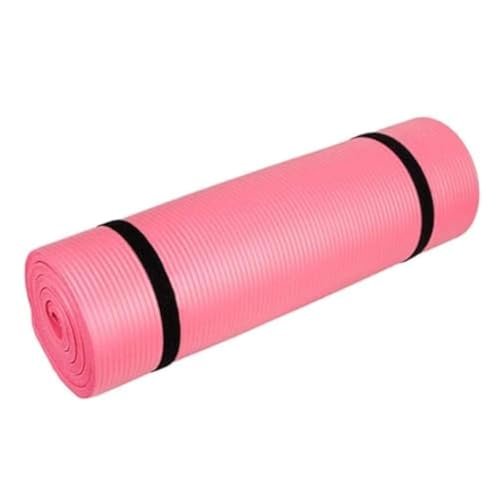 Anti-skid Yoga Mat Nonslip Fitness Pad (10mm Thick - Pink)