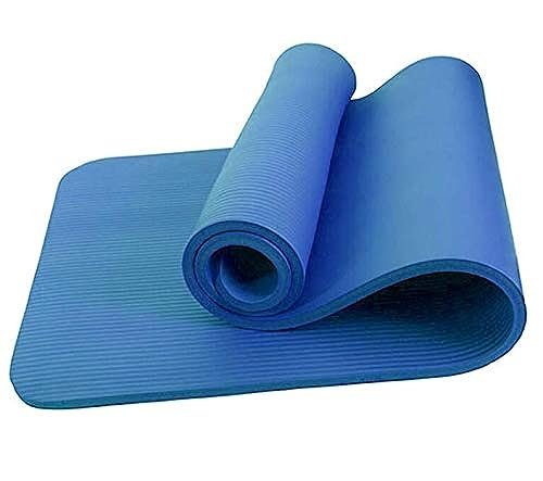 Blue 10mm Natural rubber Anti slip antibacterial Environmental protection material Pliant Yoga Mat for exercise