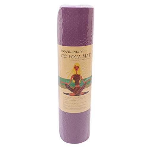 TPE Yoga Mat (Single-layer) 8MM, AL238, Purple