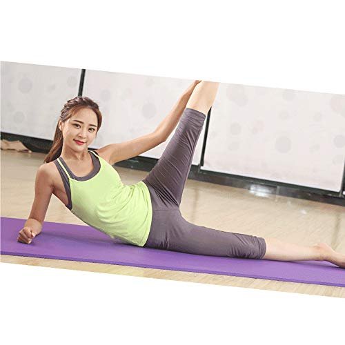 pedkit 72 * 24 Inches Yoga Mat Non-Slip 10mm Thicknness Exercise Mats with Storage Band and Mesh Bag for Yoga Lovers Pregnant Women Kids Old People Hikers Travelers