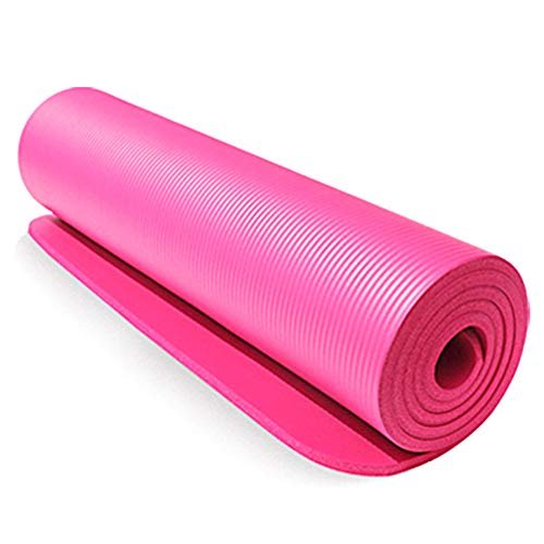 Festnight Non-Slip Yoga Mat, 10 mm Size, Pink