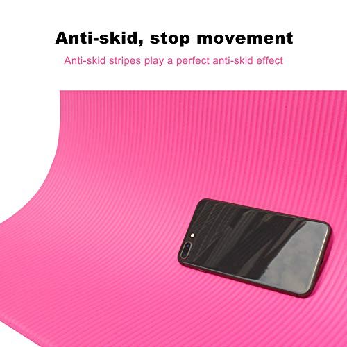 Festnight Non-Slip Yoga Mat, 10 mm Size, Pink