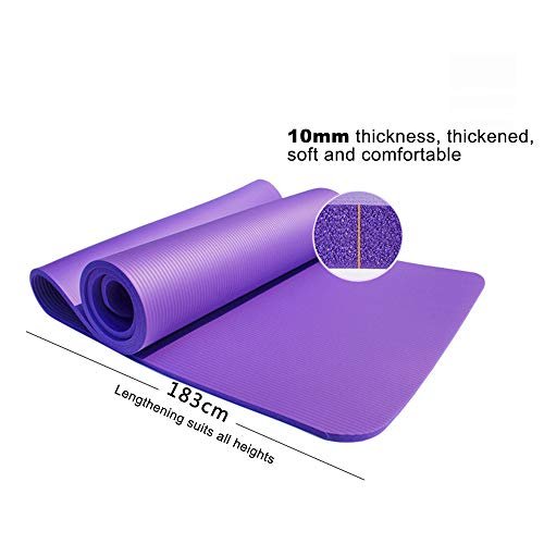 Festnight Non-Slip Yoga Mat, 10 mm Size, Pink