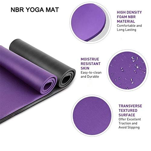 ALSafi-EST Yoga Mat, 8 mm Size, Purple