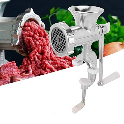 Oyunngs Meat Grinder, Manual Meat Grinder, Hand Crank Vegetable Mincer Grinding Machine with Stainless Steel Tools, Kitchen Tool for Home