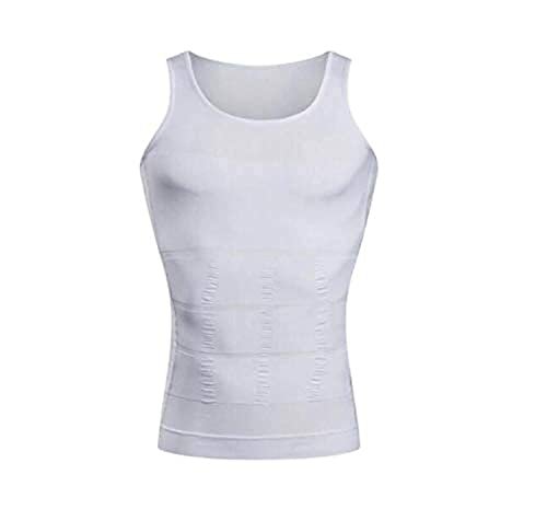 Body Shaper Corset Sleeves Tank Corset Men Corset Abdomen Vest Muscle Body Shaper - XL - White