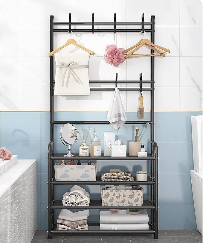 bunca 3 in 1 Shoe Rack and Coat Hanger