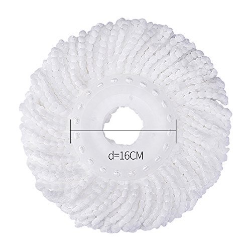 DANGSHAN 3 Pack Mop Head Replacement Spin Mop Replacement Head Microfiber Spin Mop Refills Easy Cleaning Round Shape Standard Size