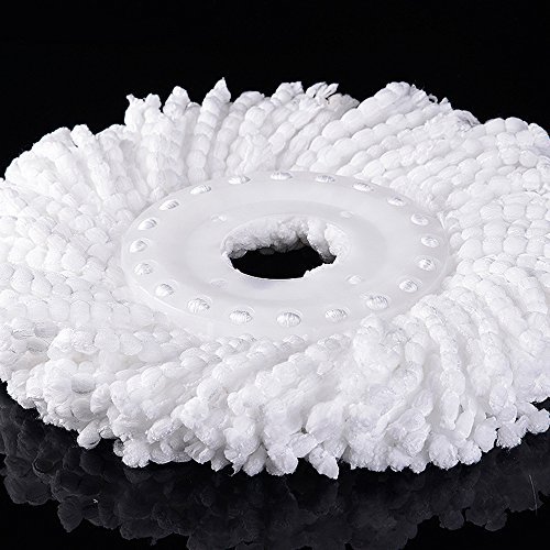 DANGSHAN 3 Pack Mop Head Replacement Spin Mop Replacement Head Microfiber Spin Mop Refills Easy Cleaning Round Shape Standard Size