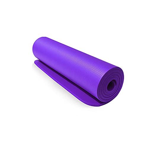 BANLV 10mm yoga mat fitness yoga exercise mat pad anti-sports blanket fitness equipment purple