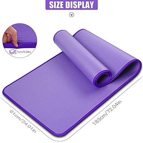 BANLV 10mm non-slip 183cmX61cm yoga mat gym mat exercise mat gymnastics Pilates mat