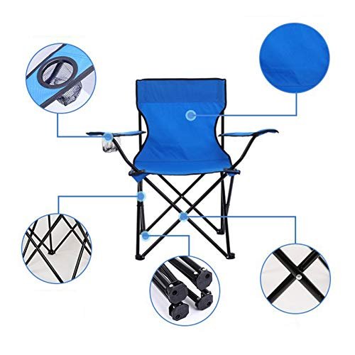 Foldable Camping Chair with Cup Holder for Camping, Festivals, Garden, Trips, Fishing