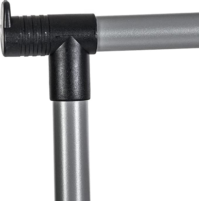 Single Pole Cloths Rack hanger, silver color