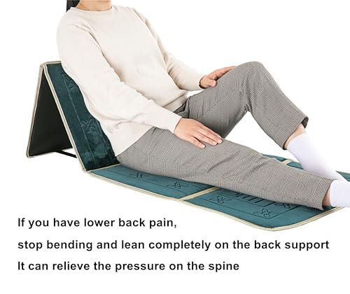 N/A Muslim Prayer Rug - Islamic Prayer Mat Back Support - Thick Padded Islam Janamaz for Women and Men - Soft Foldable Travel Sajadah Carpet (Dark Green)