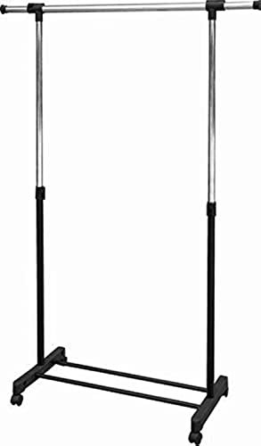 Single Pole Telescopic Clothes Rack