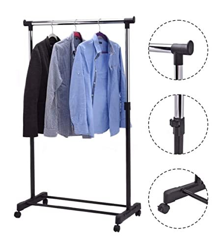 Coat Stand Coat Hanger Coat Racks Rolling Height Adjustable Floor Hanger Storage Wardrobe Clothing Drying Racks With Shoe Rack Coat Rack Stand Coat Shelf Coat Holde