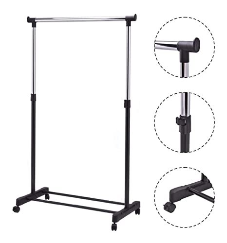 Coat Stand Coat Hanger Coat Racks Rolling Height Adjustable Floor Hanger Storage Wardrobe Clothing Drying Racks With Shoe Rack Coat Rack Stand Coat Shelf Coat Holde