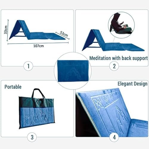 FABRIK Foldable Prayer mat and Backrest 2 in 1 (COLOR B)