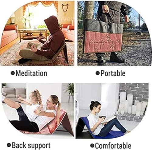 FABRIK Foldable Prayer mat and Backrest 2 in 1 (COLOR B)