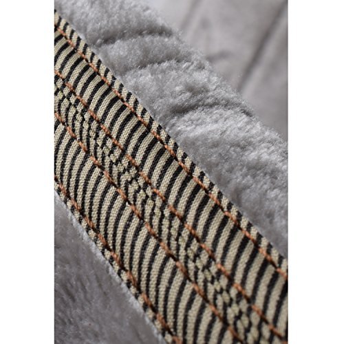 Deserthome Muslim Prayer Carpet, Fold Islam Portable Prayer Rugs with Storage Bag Back Carpet (Silver Grey)